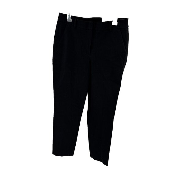 Chicos Womens Size 6 Black Straight Leg Dress Pants Classic Work Trousers - Picture 1 of 6